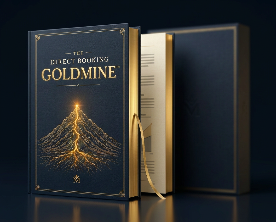 The Direct Booking Goldmine — Collector's Edition hardcover with slipcase and gilded pages
